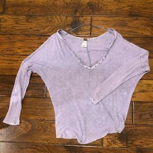 Purple free people top. Super soft! Size XS
